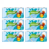 Mola Familijna Biaa Papier toaletowy 2-warstwowy zestaw 6 x 8 szt.