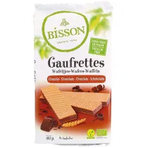 Bisson Wafelki z kremem czekoladowym 190 g Bio