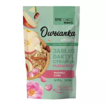 SysFoods WakeUp Owsianka witalna Jabko, Daktyl, Cynamon, Patki ry 350 g