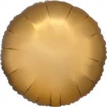 Amscan Balon foliowy Lustre satynowy z�oty okr�g�y 43cm