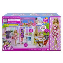 Barbie Kompaktowy domek + Lalka HCD48 Mattel