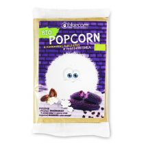 Popcrop Popcorn z niebieskiej kukurydzy z masłem shea i solą do przygotowania w mikrofalówce bezglutenowy 100 g Bio