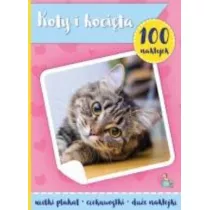 100 naklejek z plakatem. Koty i kotki