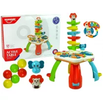 Stolik edukacyjny zje�d�alnia dla pi�eczek LeanToys
