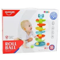 Zje�d�alnia sensoryczna dla pi�ek ze s�onikiem LeanToys