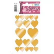 Herma Naklejka Decor z�ote serca
