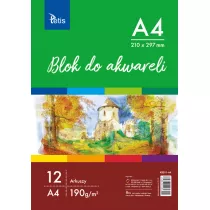 Tetis Blok do akwareli A4 12 kartek
