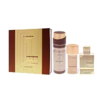 Al Haramain Zestaw Amber Oud Gold Edition Extreme Perfumes Woda perfumowana + Woda perfumowana + Dezodorant 75 ml + 30 ml + 200 ml