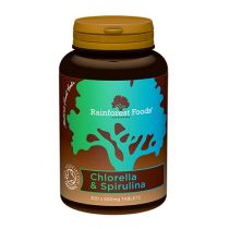 Rainforest Foods Chlorella & spirulina - suplement diety 300 tab. Bio