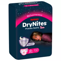 Huggies Pieluchomajtki na noc DRYNITES Girl 13+ (48-60 kg) 9 szt.