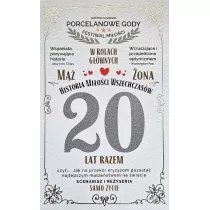 Karnet 20 rocznica lubu (porcelanowa)
