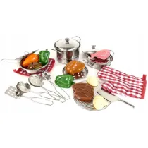 Zetaw metalowych garnk�w 24el Artyk