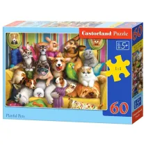 Puzzle 60 el. Playful Pets Castorland