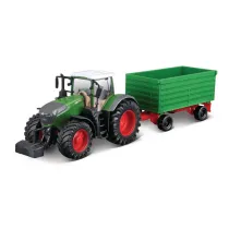 Bburago Traktor Fendt 1050 Vario z przyczep� zielony 18-31692
