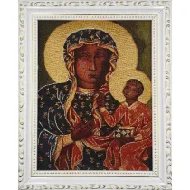 Obraz Haftowany Matka Bo�a Cz�stochowska 27,5x22cm