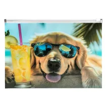 Panta Plast Koperta A4 PP z nadrukiem zip Chillout Dog