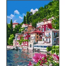 Ideyka Malowanie po numerach. Magiczne jezioro Como 40 x 50 cm