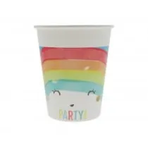 Godan Kubeczki papierowe Rainbow Party 200ml 8 szt.