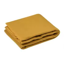 Koc Carlton 125x150 musztardowy polarowy