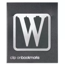 If Metalowa zakadka - Litera W Clip-on