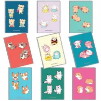 Zeszyt A5/60K kratka 80g (9 szt) NARCISSUS