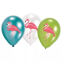 Amscan Balony lateksowe Flamingi 27,5cm