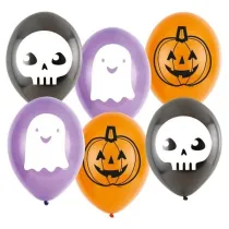 Amscan Balony lateksowe Hallo-ween Friends 6 szt.