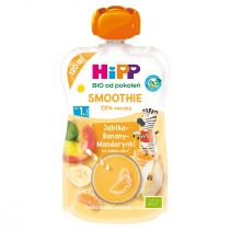 Hipp Smoothie Mus z owoców i soków po 1. roku jabłka-banany-mandarynki 120 ml Bio