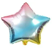 Balon foliowy t�czowy gwiazda