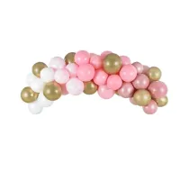 Girlanda balonowa rowa 200cm 60szt