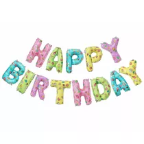 Godan Balony foliowe - litery Happy Birthday 35 cm
