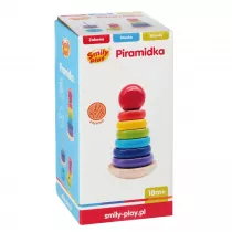 Piramida waka wstaka drewniana Smily Play