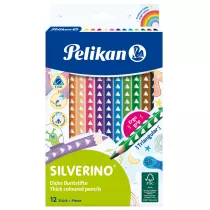 Pelikan Kredki trjktne grube Silverino 12 szt.