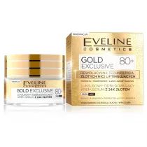 Eveline Cosmetics Gold Exclusive 80+ luksusowy odbudowuj�cy krem-serum z 24k z�otem 50 ml