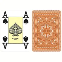 Modiano Poker, karty do gry, brzowe