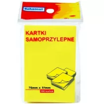 Schemat Karteczki samoprzylepne 76x51 mm 100 szt.
