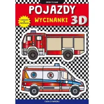 Pojazdy. Wycinanki 3D. Naklejki w prezencie