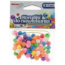 Koraliki do nawlekania + sznurek ozdobny Brewis