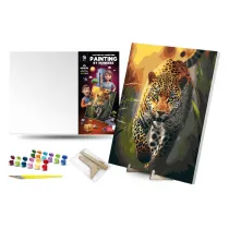 Qbee Malowanie po numerach - Wdzi�ku drapie�nika 40x50cm