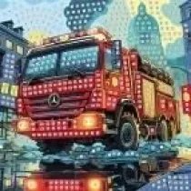 Mozaika piankowa stra poarna 25x25cm Titanum