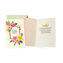 Karnet Oglne yczenia kwiaty