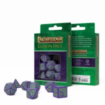 Pathfinder Goblin, zestaw koci RPG, fioletowe i zielone Q-Workshop