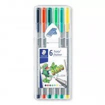 Staedtler Cienkopis Triplus DINO, 6 kolorw, w etui