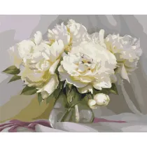 Brushme Malowanie po numerach - Wy�mienita delikatno�� Piwonii 40x50cm