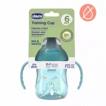 Chicco Kubek z twardym ustnikiem 200ml turkusowy 6m+