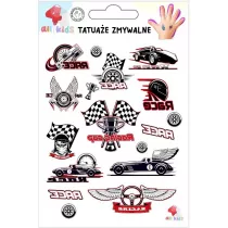 Tatuae zmywalne dla dzieci Wycigi All4Kids