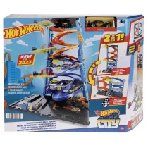 Hot Wheels. City Wy�cigowa wie�a z transformacj�. Zestaw HKX43 Mattel
