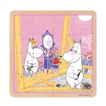 Puzzle drewniane 16 el. Muminki - Figle Cass film