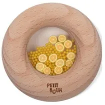 Grzechotka drewniana sensoryczna cytryna Petit Boum