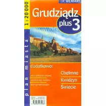Plan miasta +3 Grudzidz, Chemno, Kwidzyn, wiecie 1:20 000